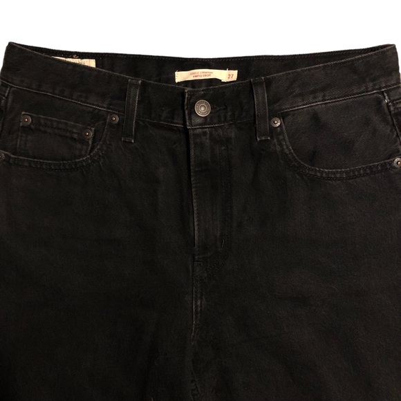 ARITZIA Levi’s Premium Loose Straight Black Jeans (Size 27) - Picture 3 of 11